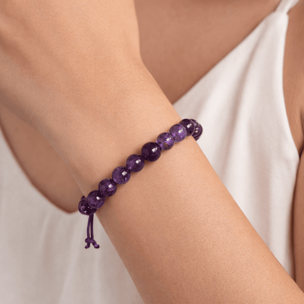 Buddhův energetický náramek ametyst Klid