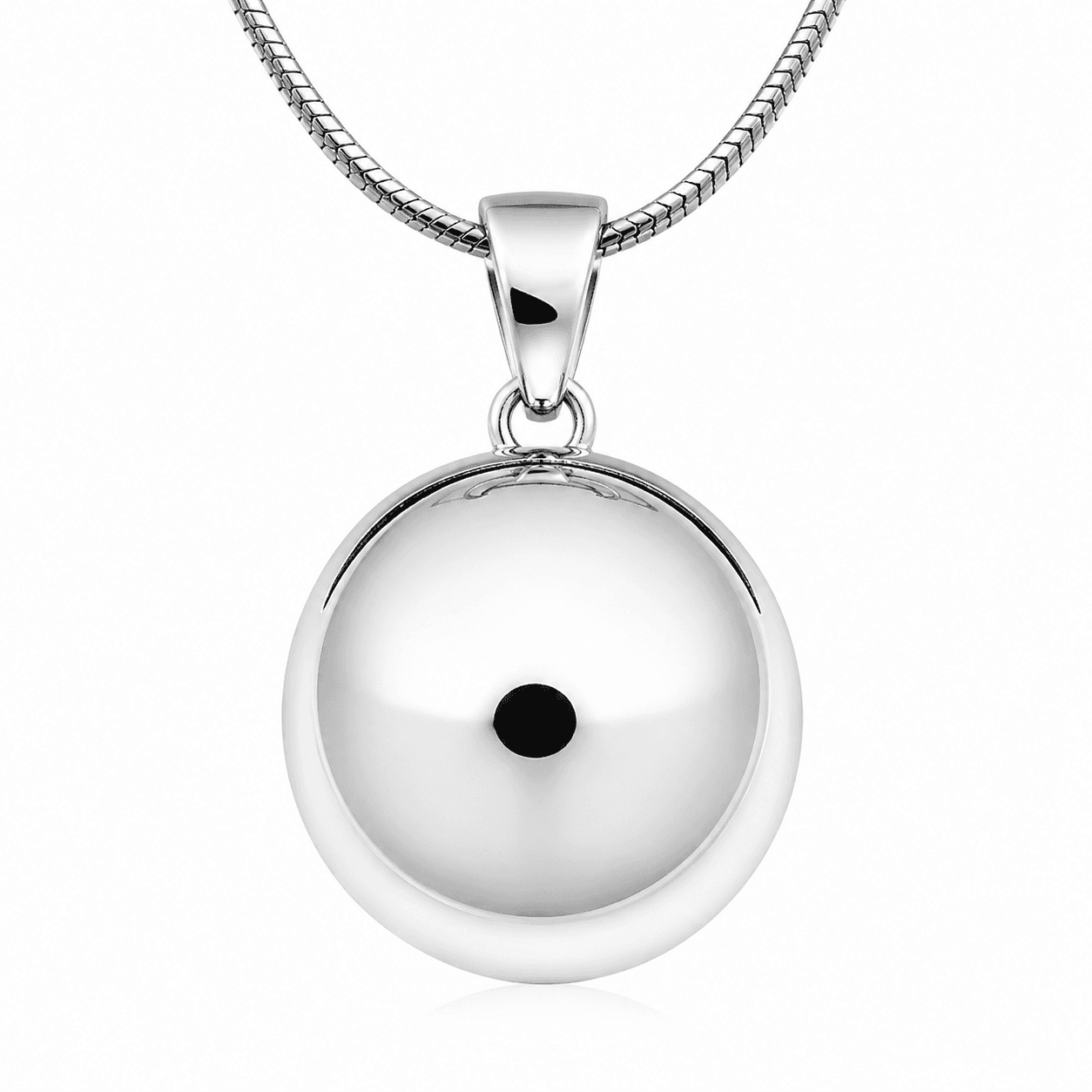 Stříbrný přívěsek s kuličkou Luma, 10 mm