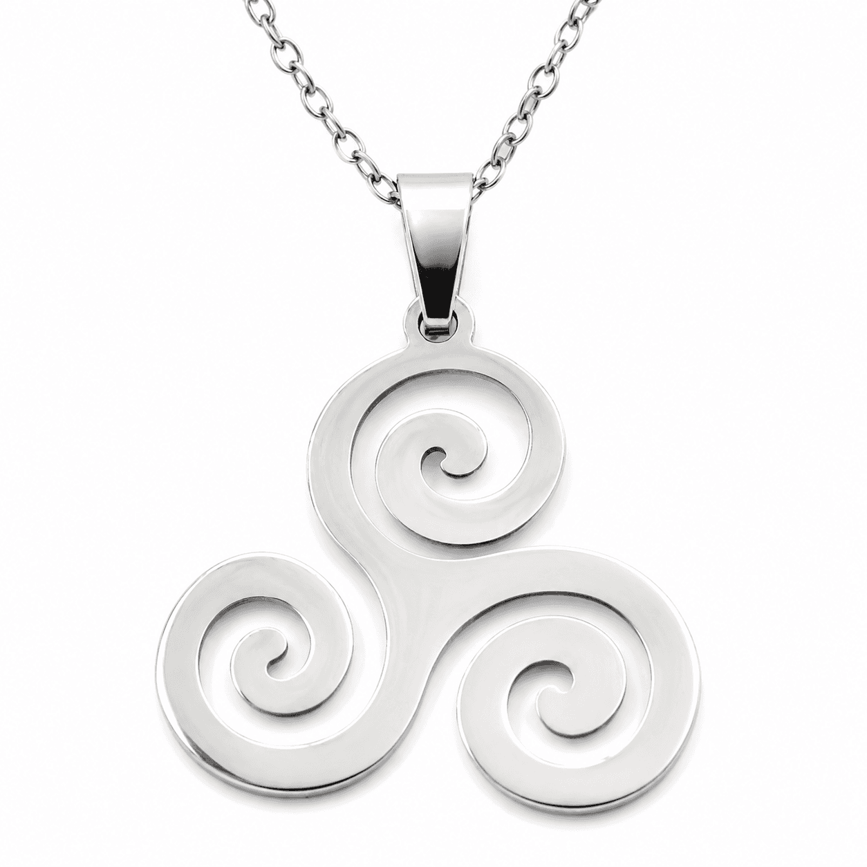 Ocelový přívěsek triskelion Vortia