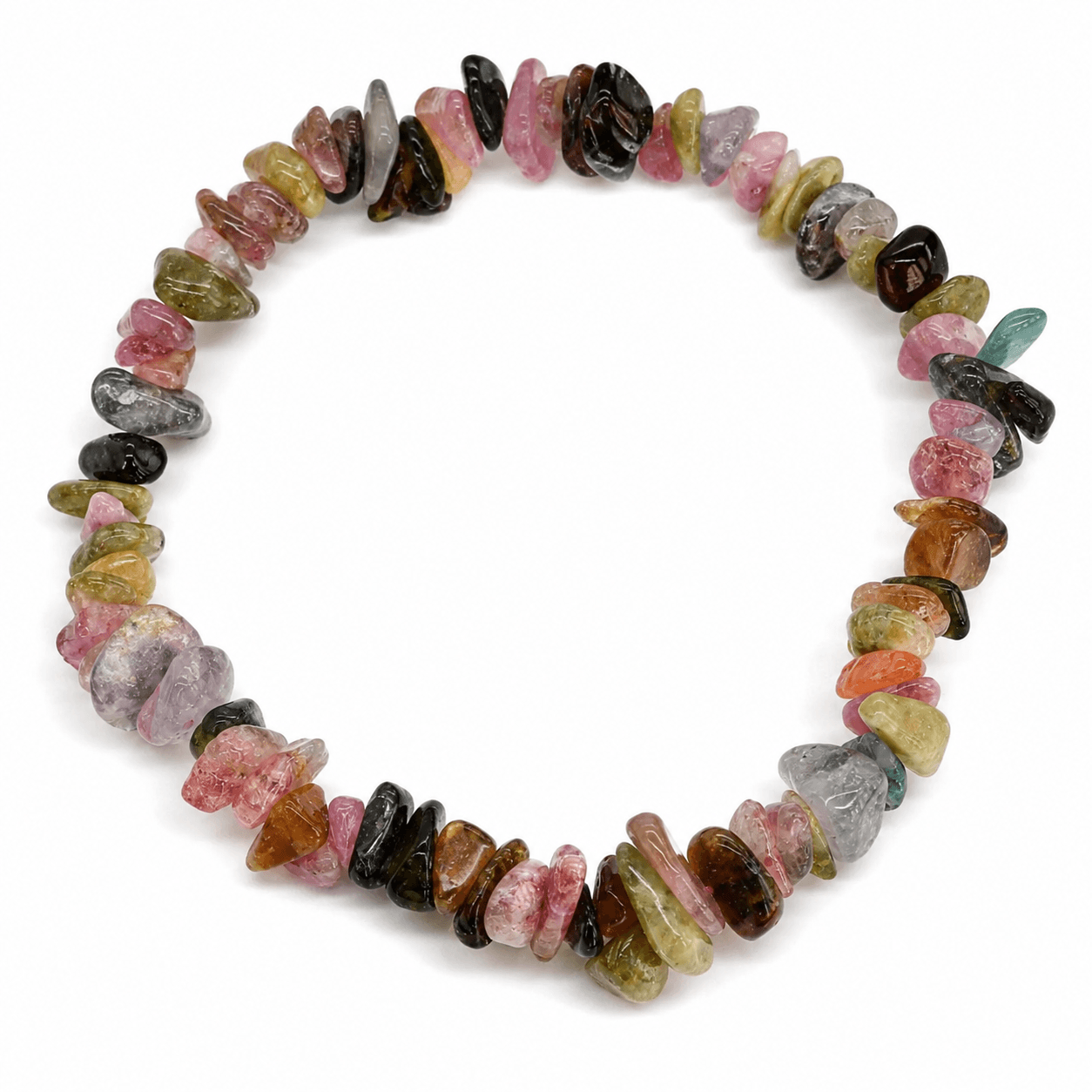 Náramek sekaný turmalín multicolor Souznění — Aranys.cz