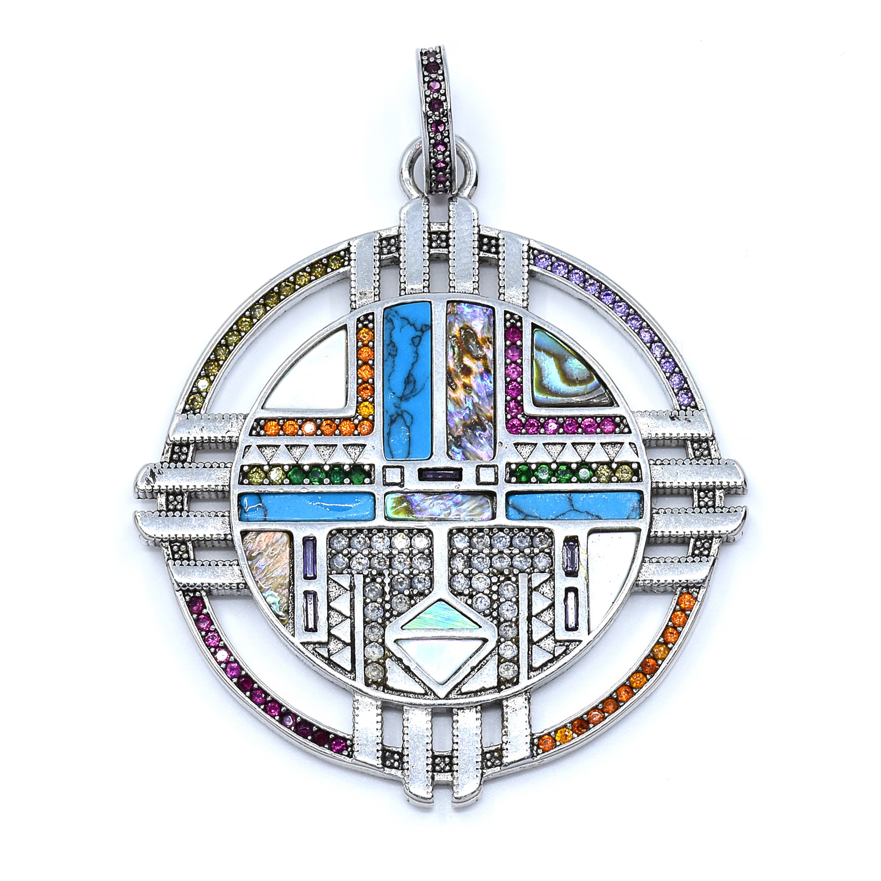 Stříbrný přívěsek mandala Azuriel