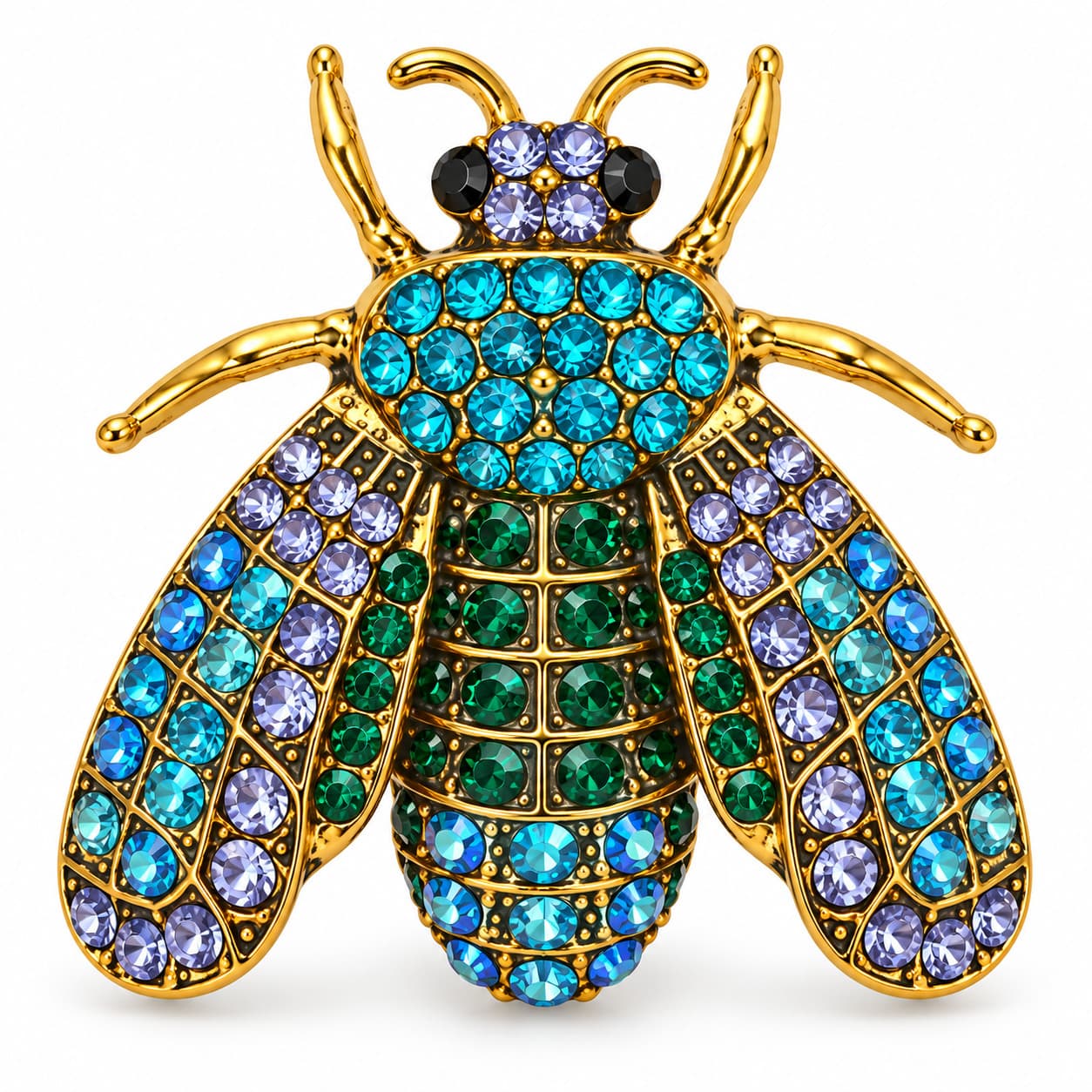 Brož Včela s krystaly Swarovski