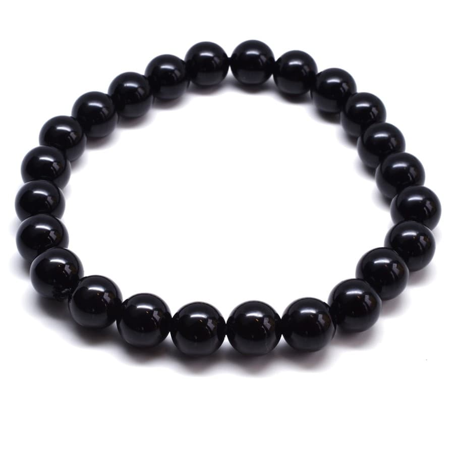 Náramek kuličkový černý onyx Síla