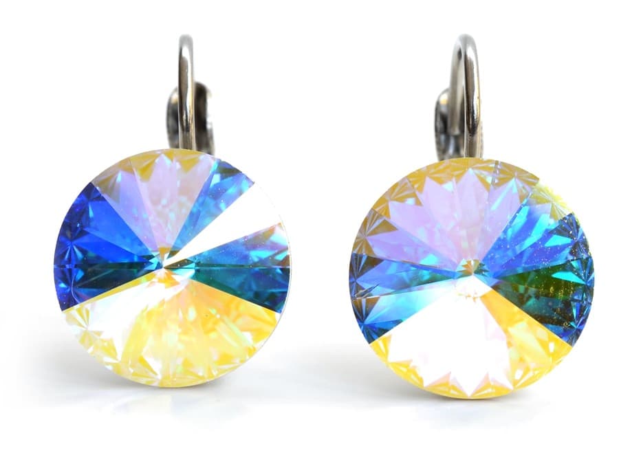 Ocelové náušnice s krystalem Swarovski Isabela — Aranys.cz
