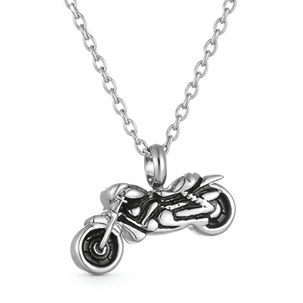 Ocelový přívěsek motorka Ridero — Aranys.cz