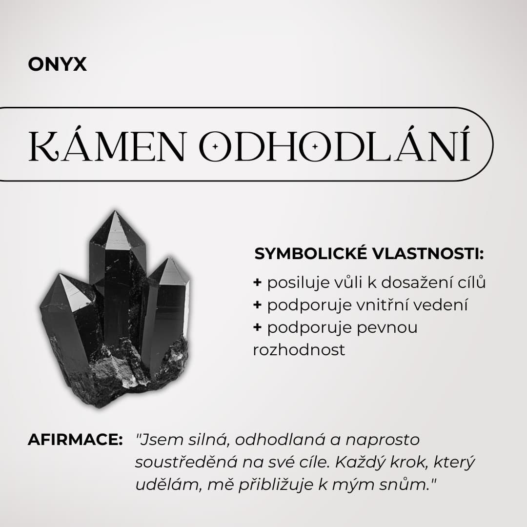 Minerální vejce z černého onyxu Ochrana