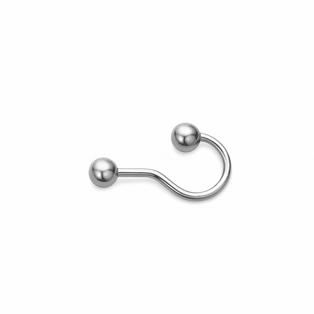 Ocelový piercing do pupíku kuličky