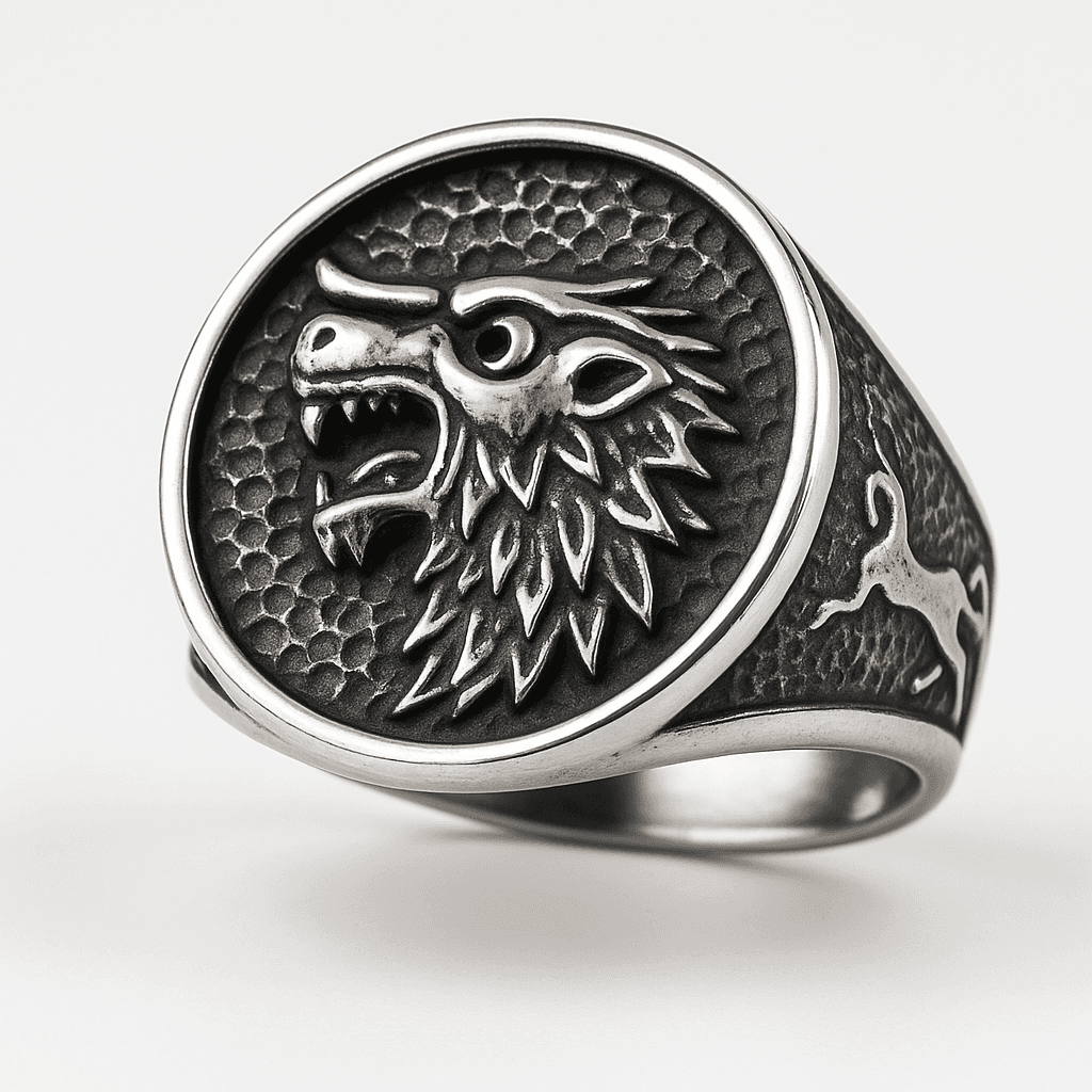 Ocelový prsten vlk Fenris, 67 — Aranys.cz