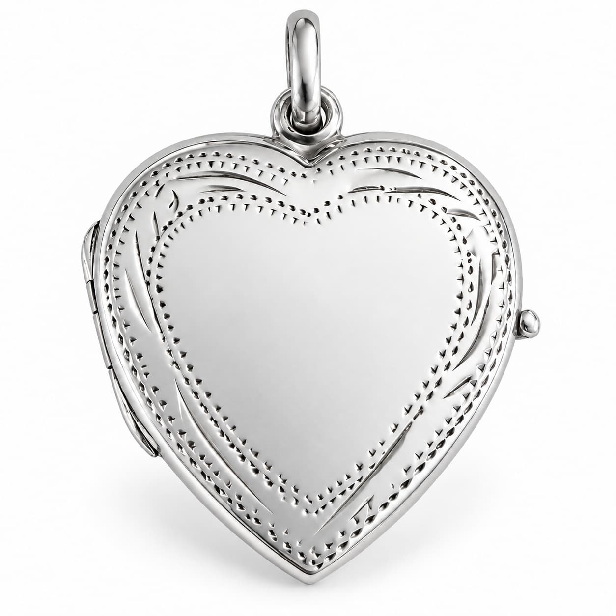 Stříbrný otevírací medailonek srdce Amorette
