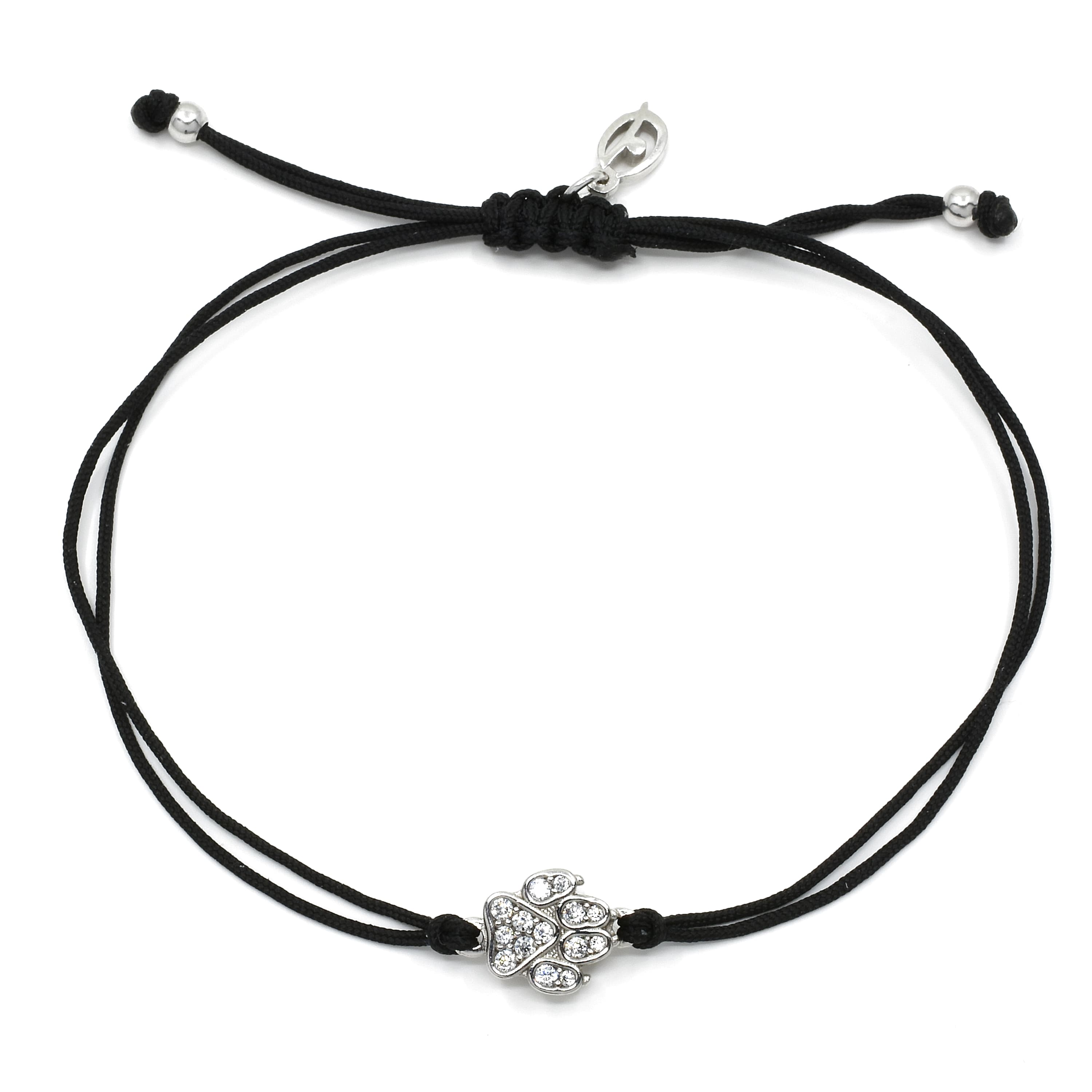 Náramek Shamballa s tlapkou a zirkony Amico — Aranys.cz