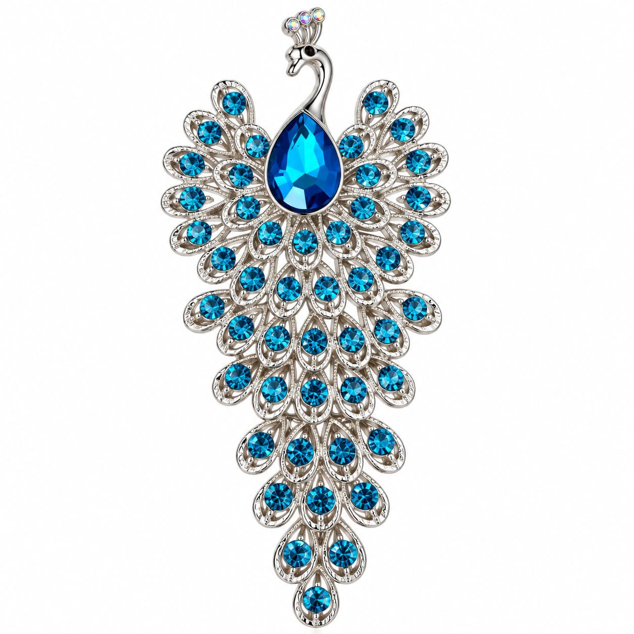 Brož Páv s krystaly Swarovski — Aranys.cz