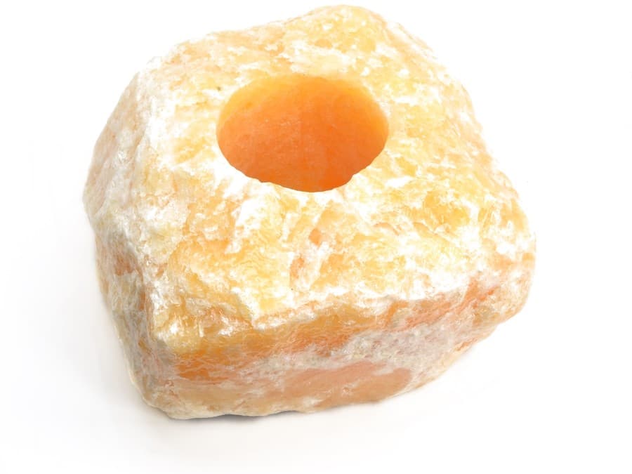 Minerální svícen kalcit žlutý Optimismus