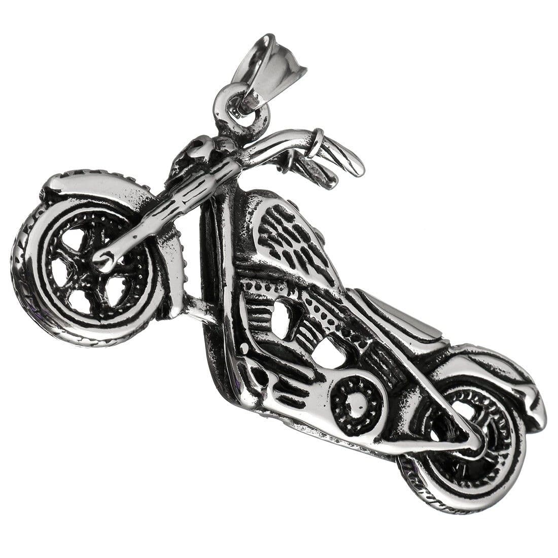 Ocelový přívěsek - motorka chopper — Marre.cz