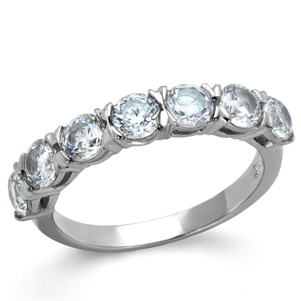 Ocelový prsten se zirkony (60)