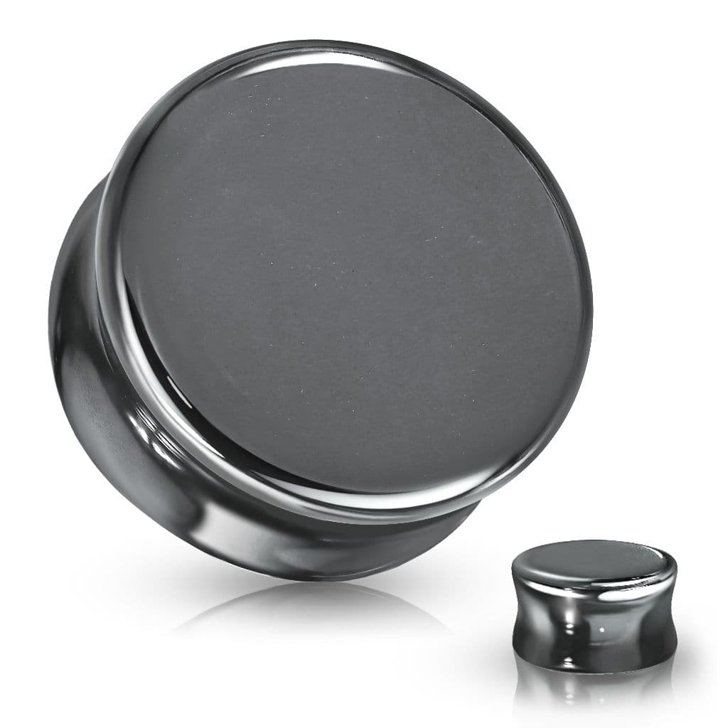 Plug do ucha - Hematit (8 mm)