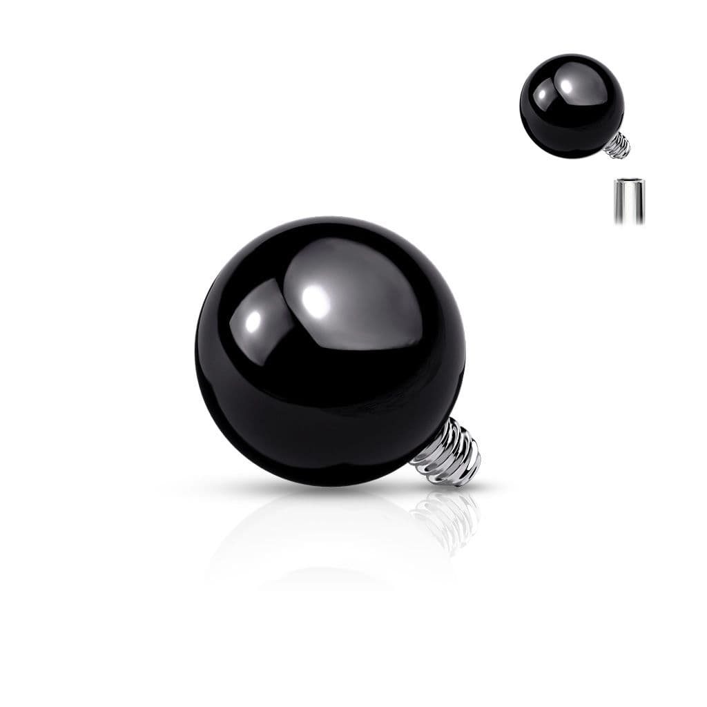 Náhradní černá kulička k labretě (4 mm)