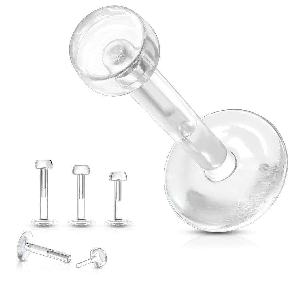 Piercing do brady - labreta BioFlex (1,2 x 8 mm)