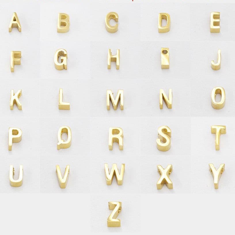Navlékací ocelový přívěsek iniciála - písmeno B