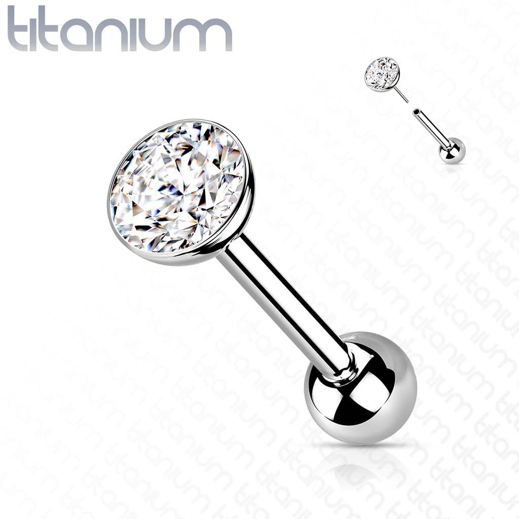 Cartilage piercing TITAN, 1,2 x 8 mm (5 mm)