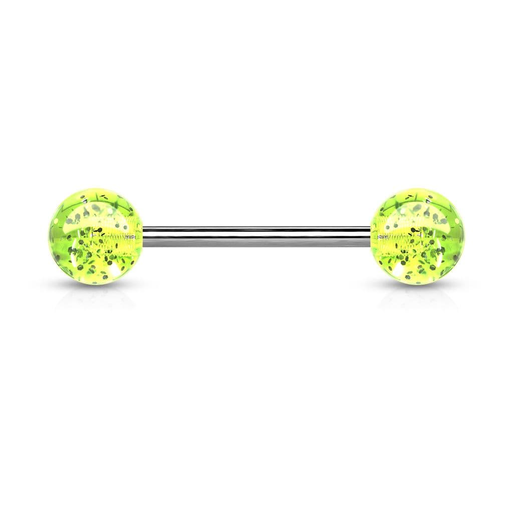 Piercing do jazyka akrylát (svítivě zelená)