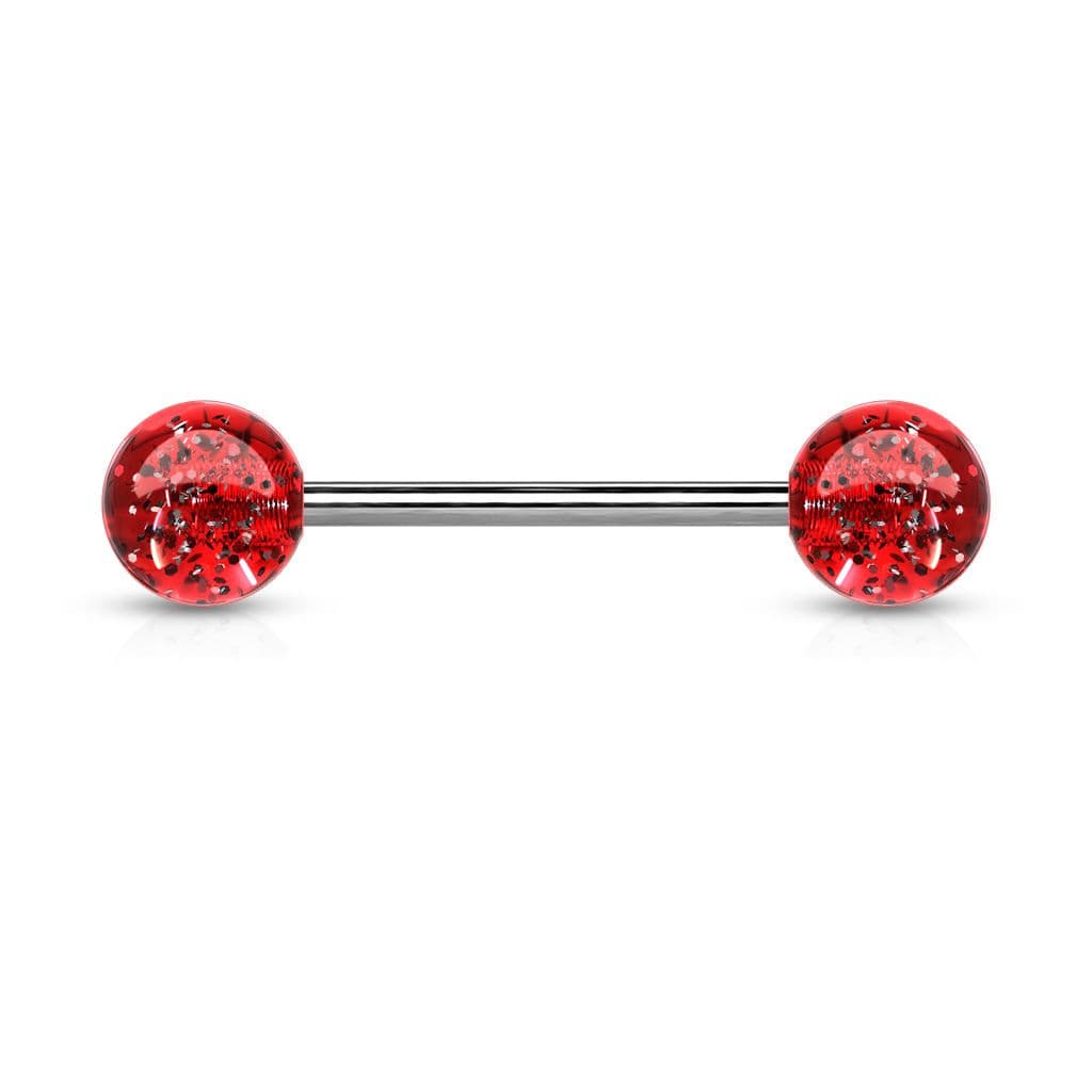 Piercing do jazyka akrylát (červená)