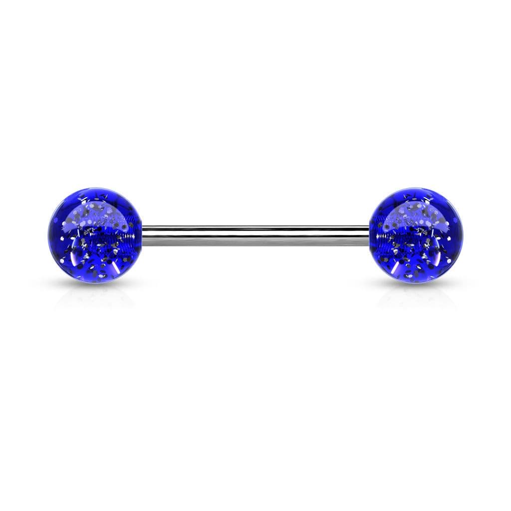 Piercing do jazyka akrylát (modrá)