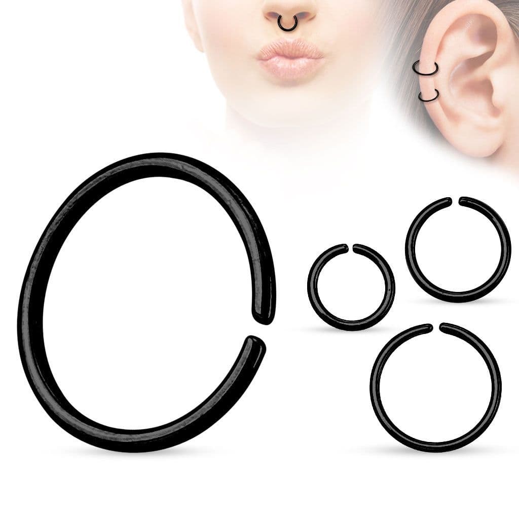 Piercing do nosu - kruh (1,0 x 10 mm)
