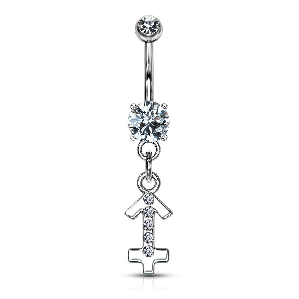Piercing do pupíku - znamení střelec