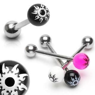 Piercing do jazyka (růžová)