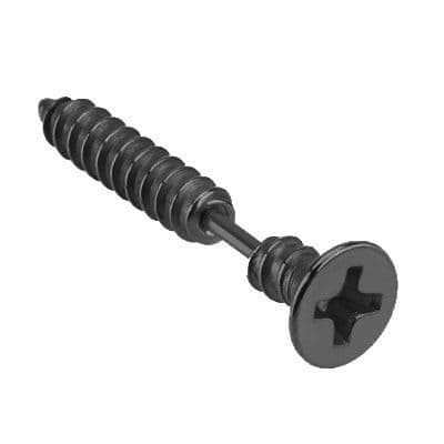 Falešný piercing do ucha - šroub (černá)