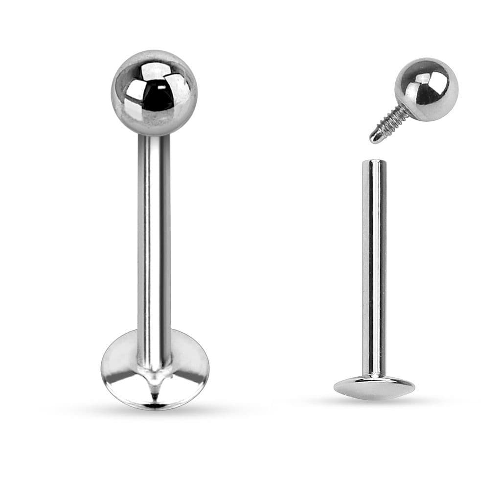 Piercing do brady s kuličkou - vnitřní závit (3 mm, 1,2 x 11 mm)