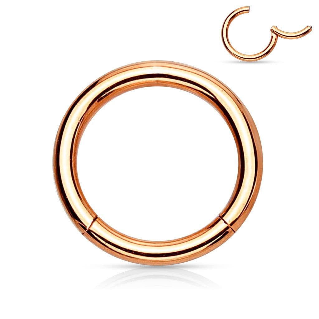 Piercing segment kruh zlacený (1,6 x 10 mm)