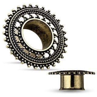 Antique tunel do ucha s ornamenty (8 mm)