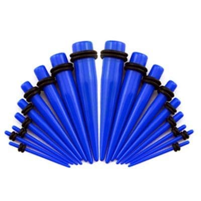 Akrylátový roztahovák do ucha modrý (2,5 mm)