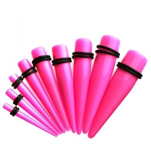 Akrylátový roztahovák do ucha růžový (3 mm)
