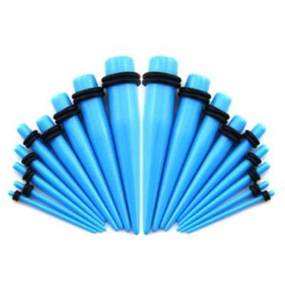 Akrylátový roztahovák do ucha světle modrý (2,5 mm)