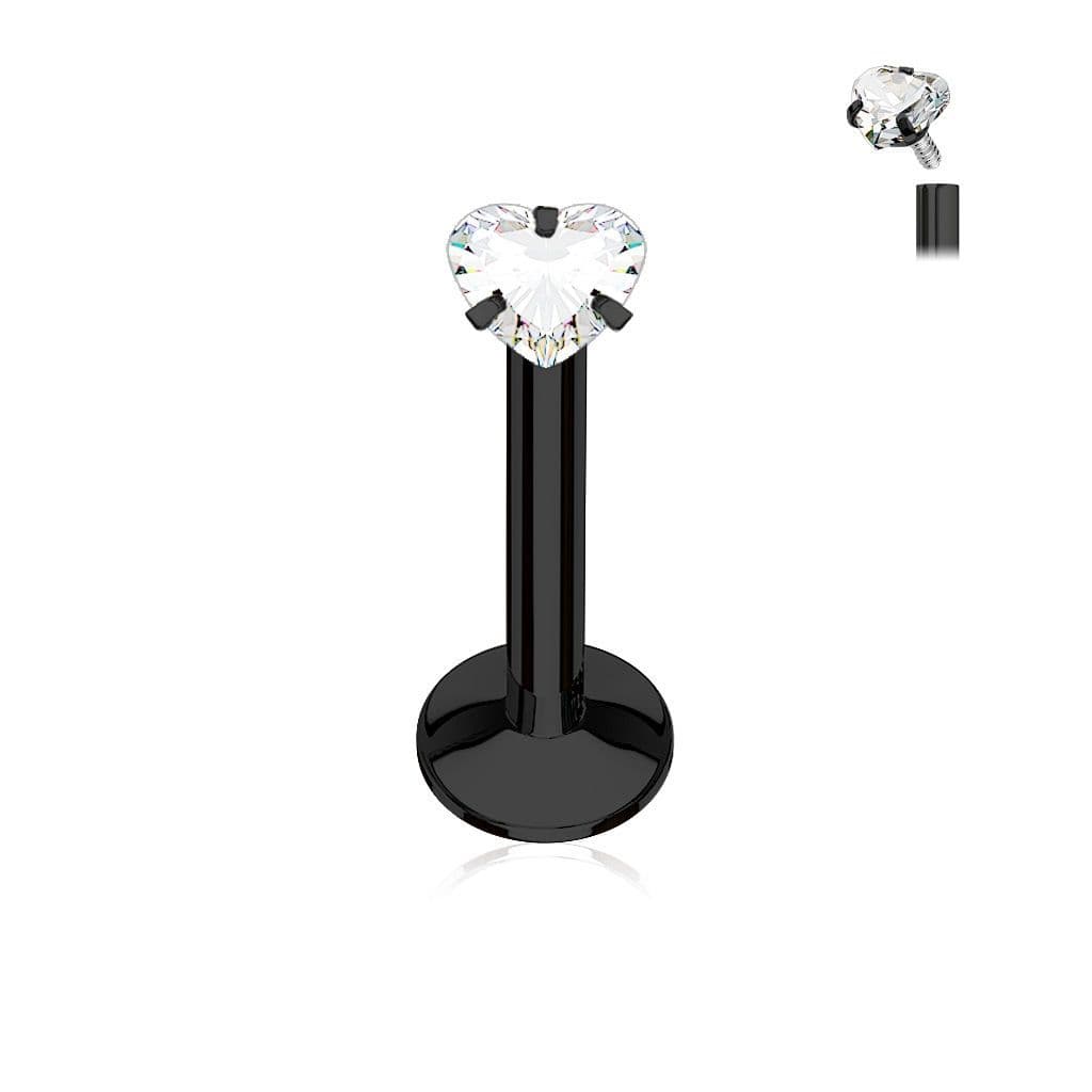 Piercing do brady černý (1,2 x 8 mm)