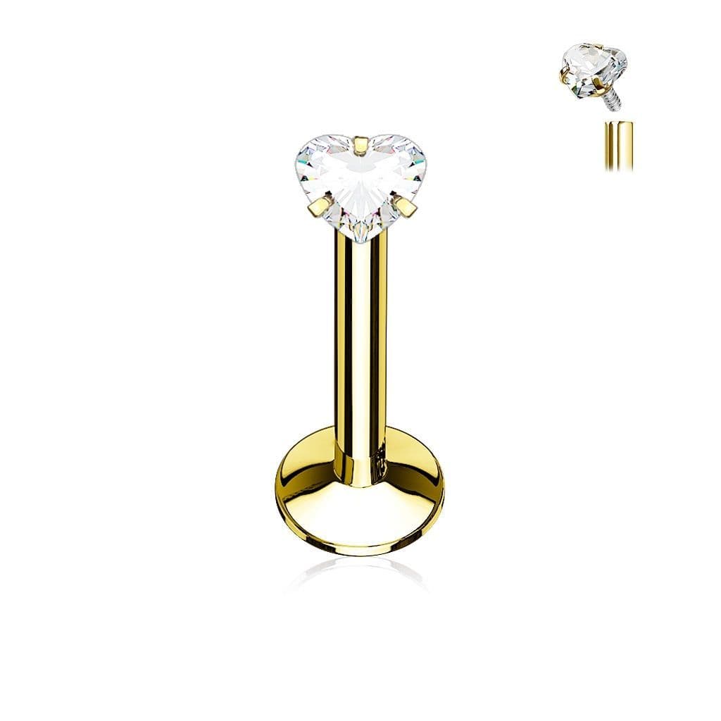 Piercing do brady zlacený (1,2 x 8 mm)