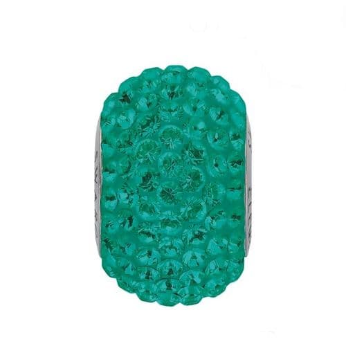 Navlékací přívěsek korálek s krystaly Swarovski, Emerald