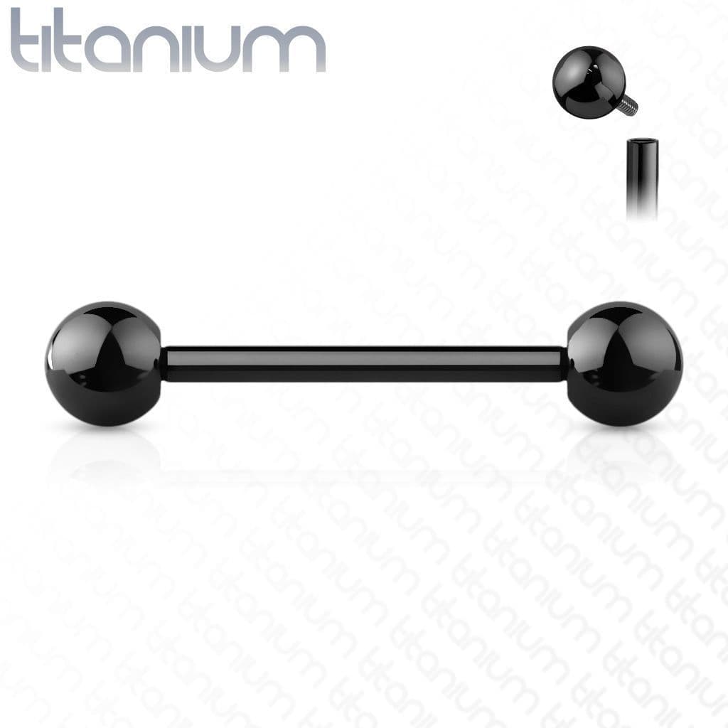 Piercing do jazyku TITAN (černá)