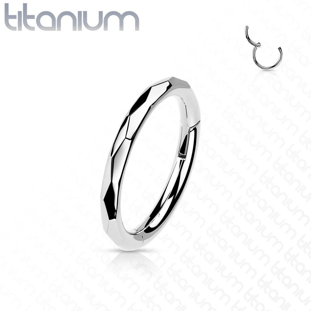 Segment kruh - helix / cartilage / tragus piercing TITAN (1,2 x 10 mm)