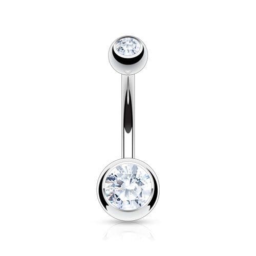Piercing do pupíku - banánek malý (čirá)