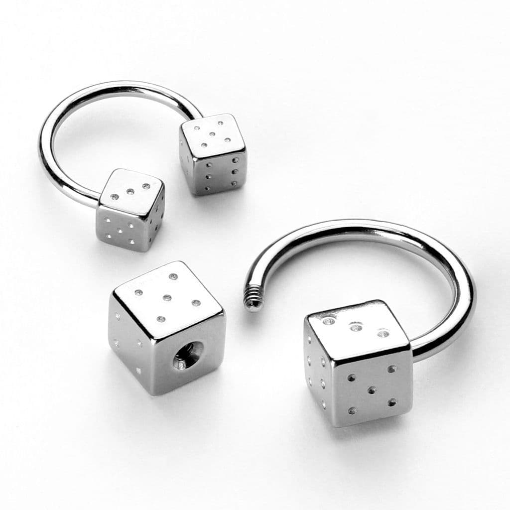 Podkova - hrací kostky (1,6 x 12 mm, 6 x 6 mm)