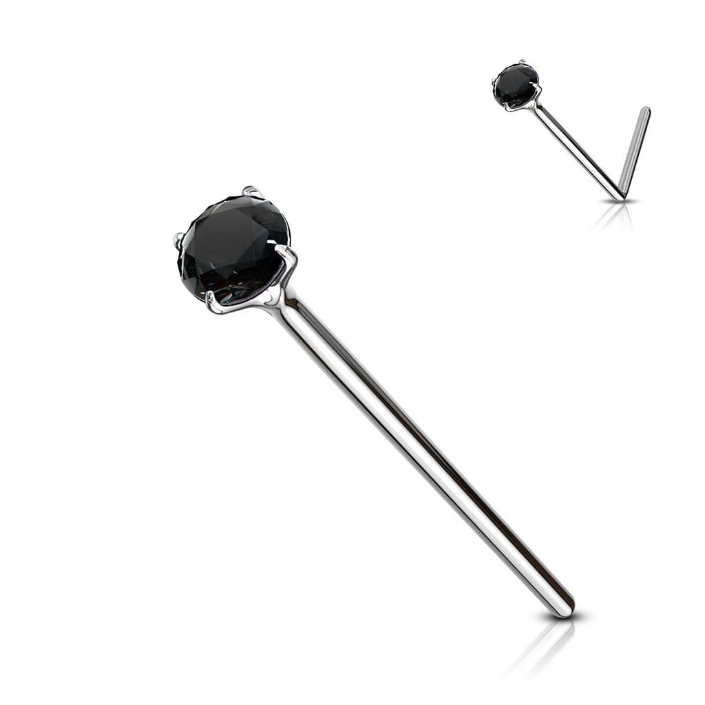 Variabilní piercing do nosu (černá)