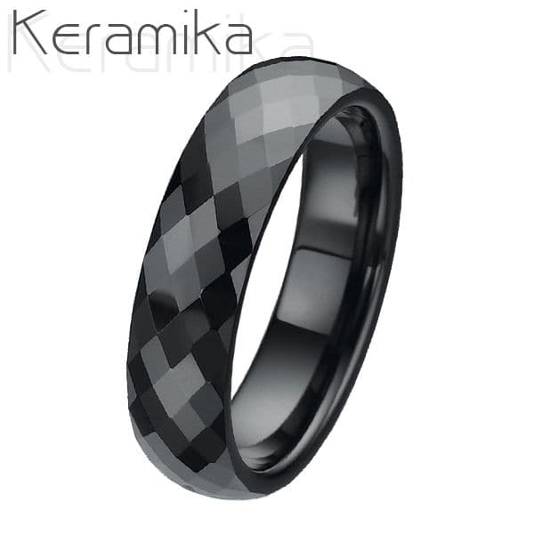 KM1002-6 Pánský keramický snubní prsten, šíře 6 mm (74)