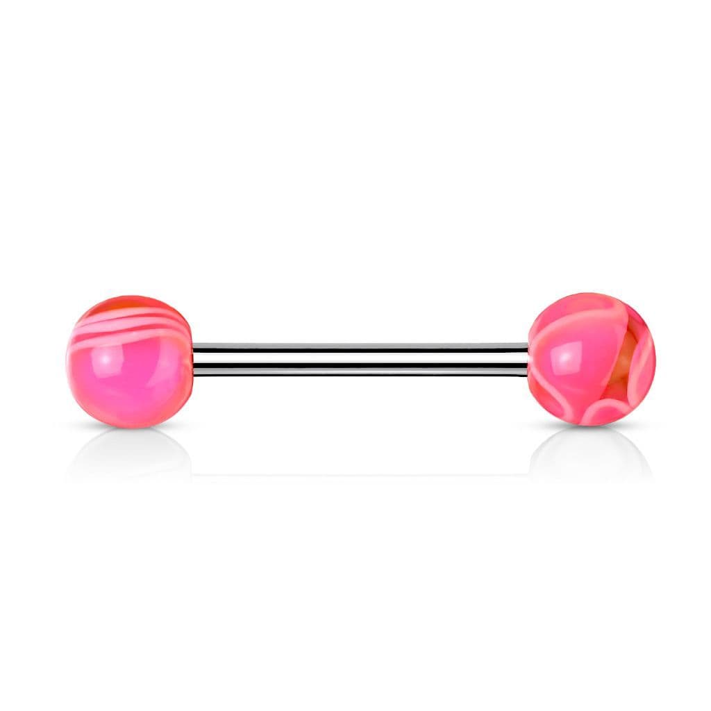 Piercing do jazyka akrylát (růžová)