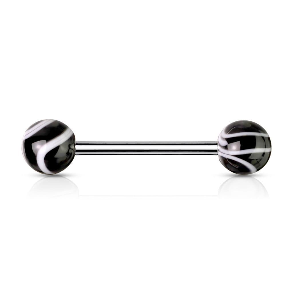 Piercing do jazyka akrylát (černá)