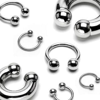 Piercing - podkova (1,6 x 10 mm, 5 mm)