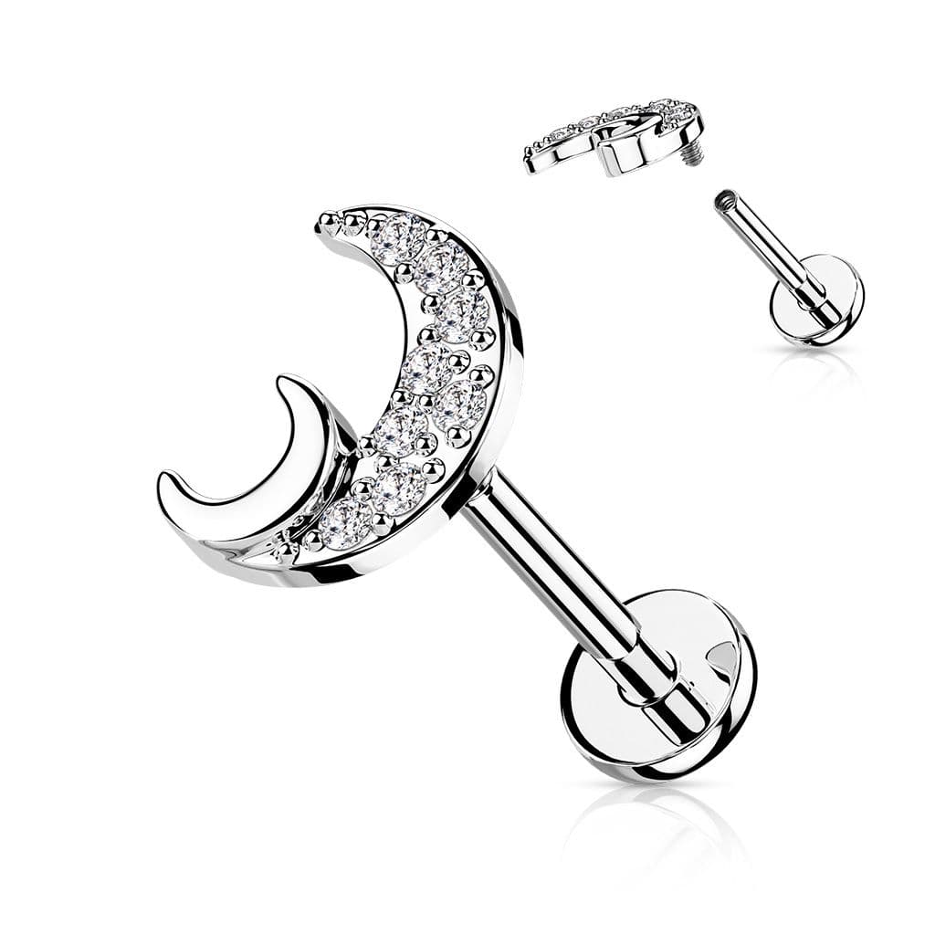Piercing do brady - měsíček (1,2 x 6 mm)