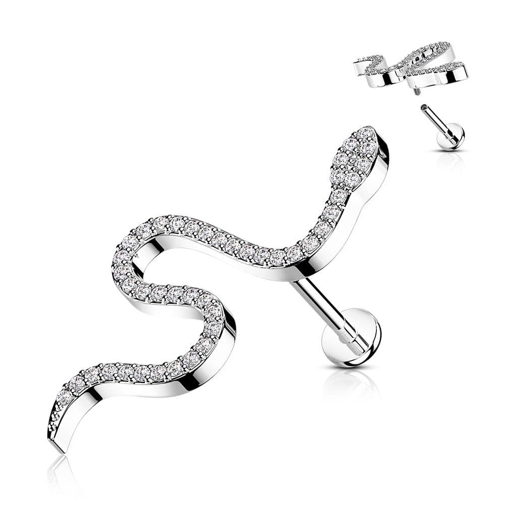 Piercing labreta - had (1,2 x 8 mm)
